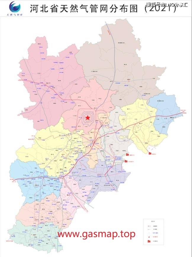 河北省天然氣管網分布圖(2021)「天然氣智庫」_手機網